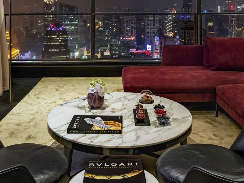 The suites at The Bvlgari Hotel Shanghai